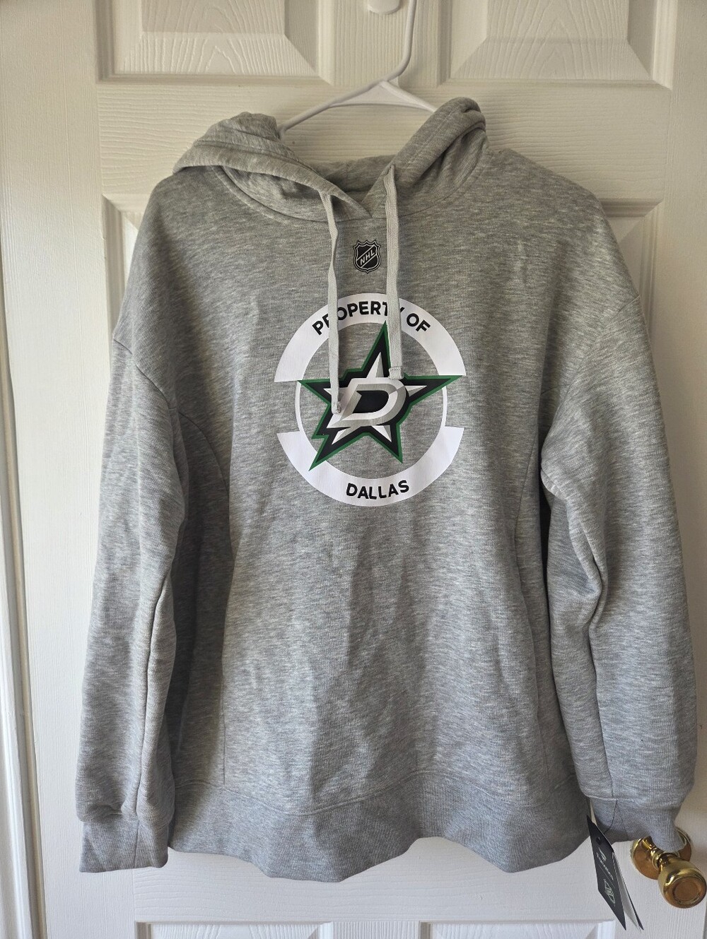 Dallas Stars Fanatics Pro Sweatshirt Sz M Heather Gray Hoodie NHL Hockey $70